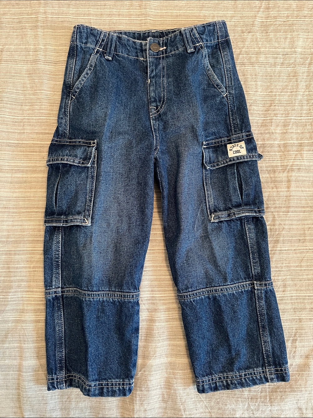 Boys Cargo Denim Jeans 4/5 yrs
